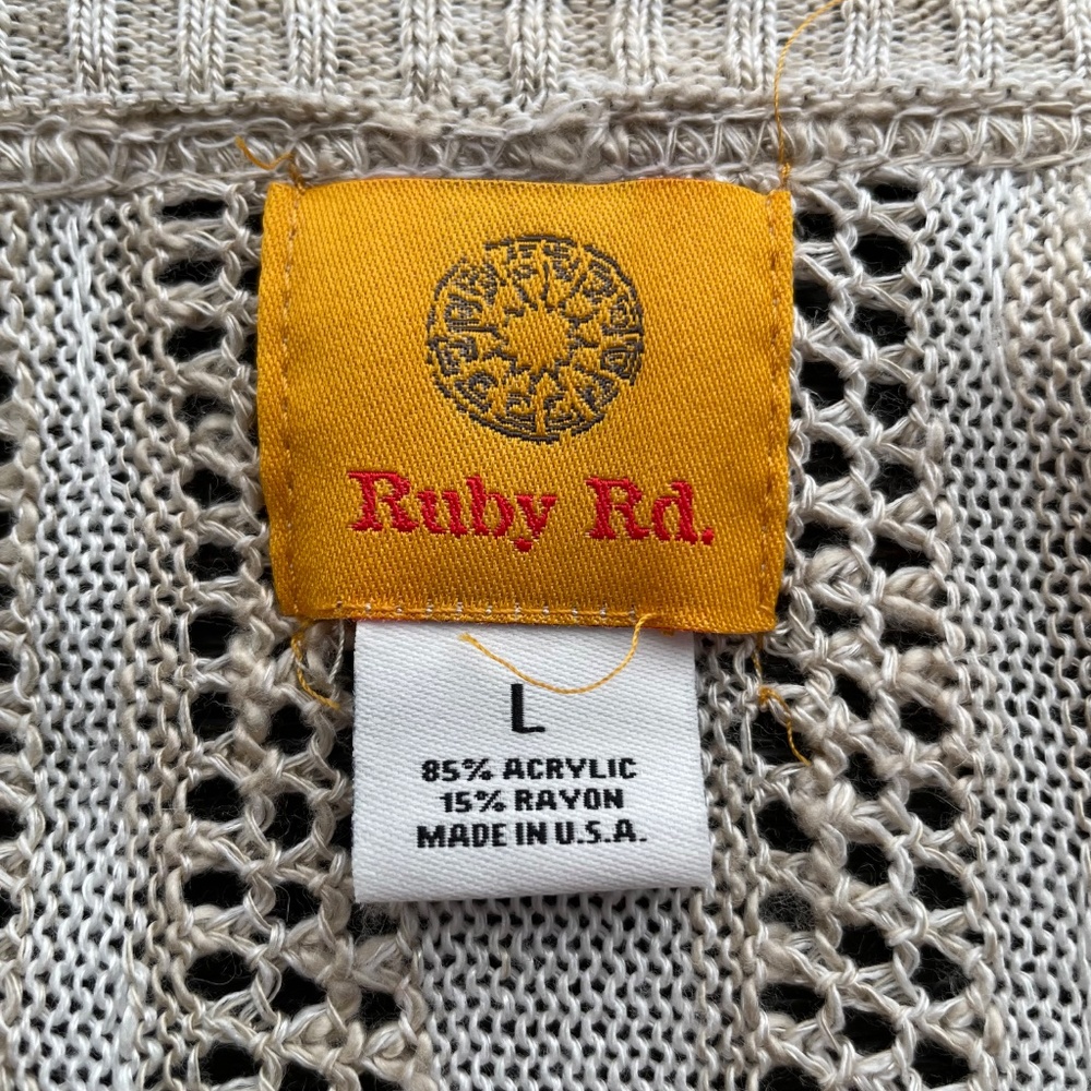 Ruby Rd. Women’s Size Large Open Front Knit Cardi… - image 4